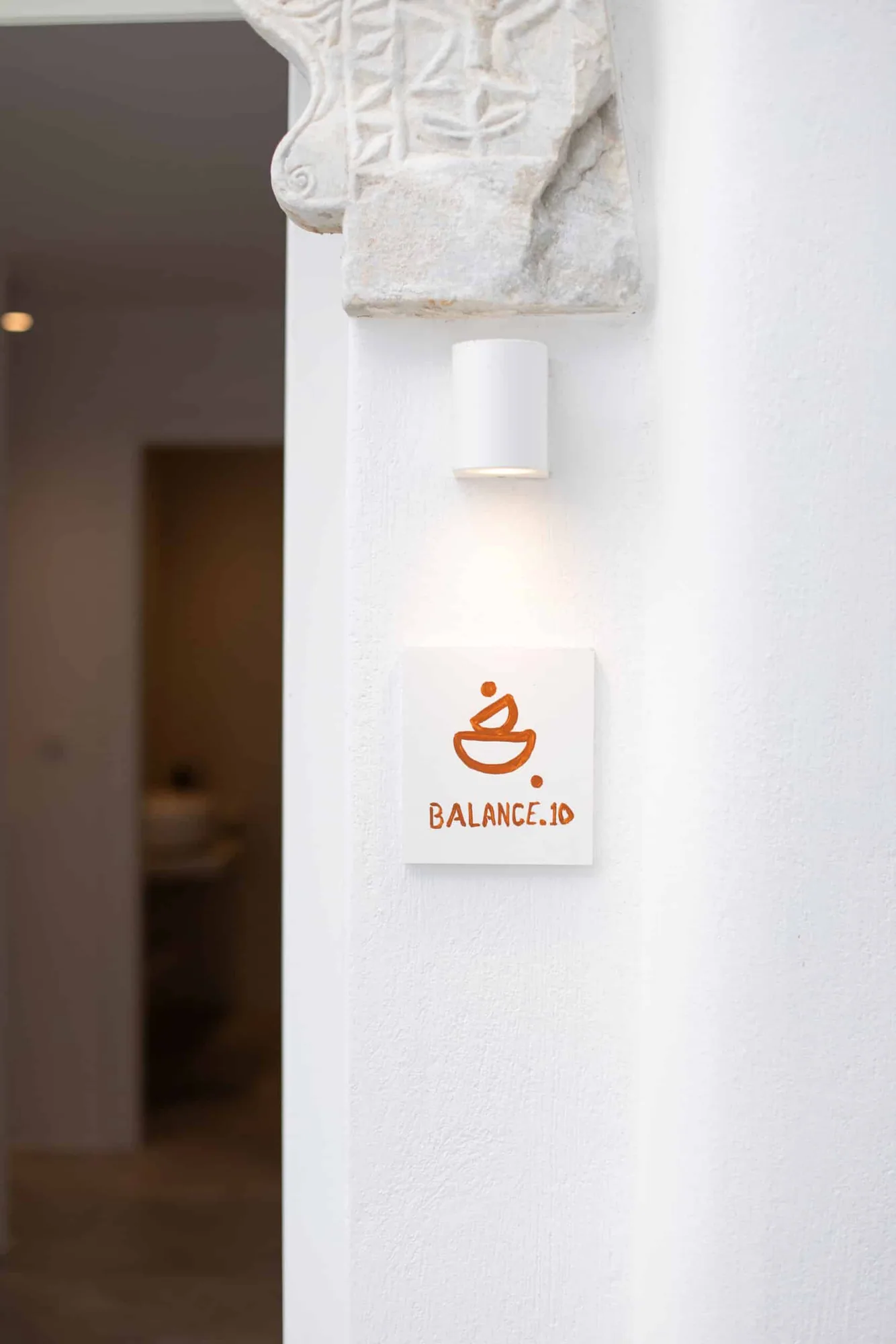 Handmade ceramic room plaque